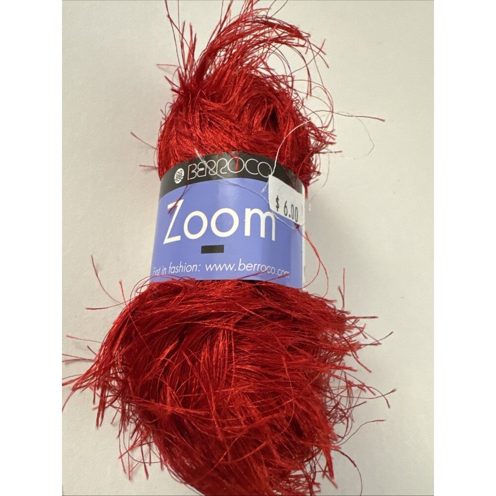 New Skein Of Yarn Berroco Zoom Red Polyester D41